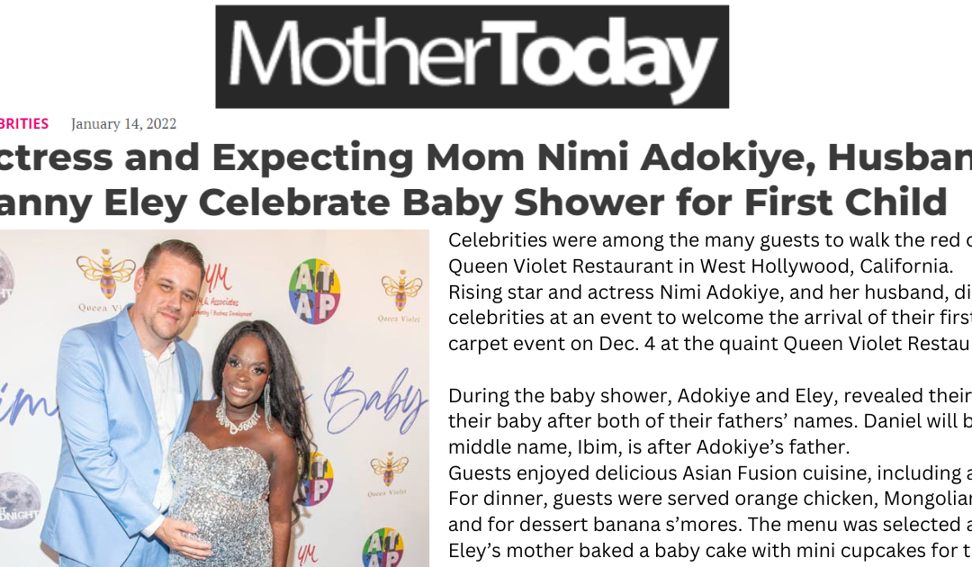 Mother Today- Actress and Expecting Mom Nimi Adokiye, Husband Danny Eley Celebrate Baby Shower for First Child