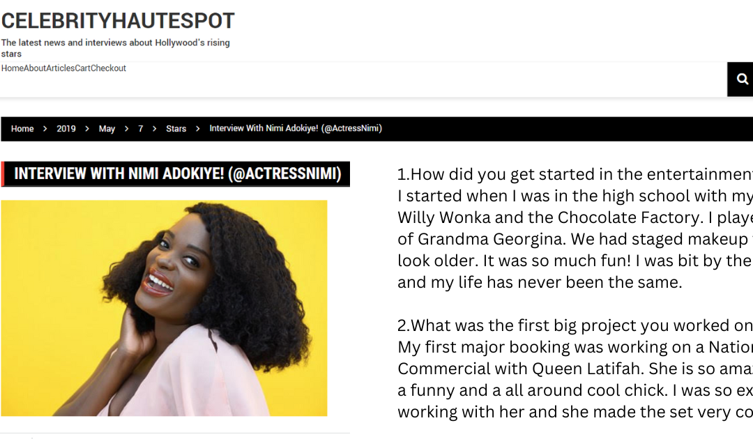 Interview with Nimi Adokiye- CelebrityHauteSpot